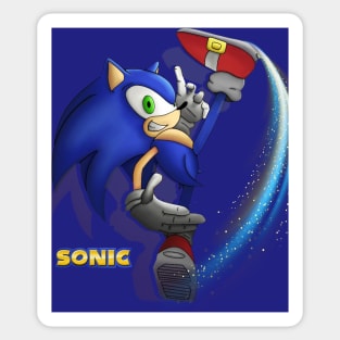 sonic magic kick Sticker